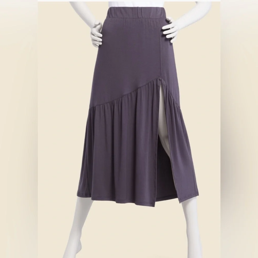 Z Supply Calissa Midi Skirt | Dark Gray | XS